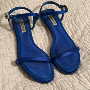 Amina Blu Vibrant Blue Strappy Sandals size 8 US 39 EU